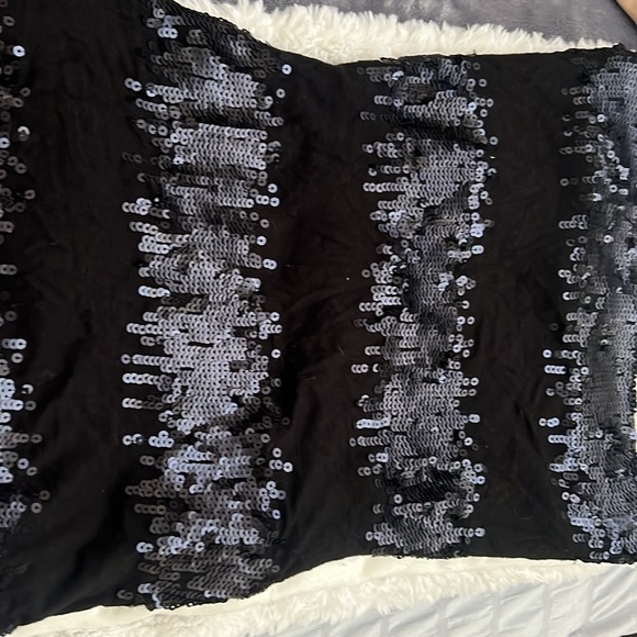 strapless sequence mini dress - Picture 2 of 3